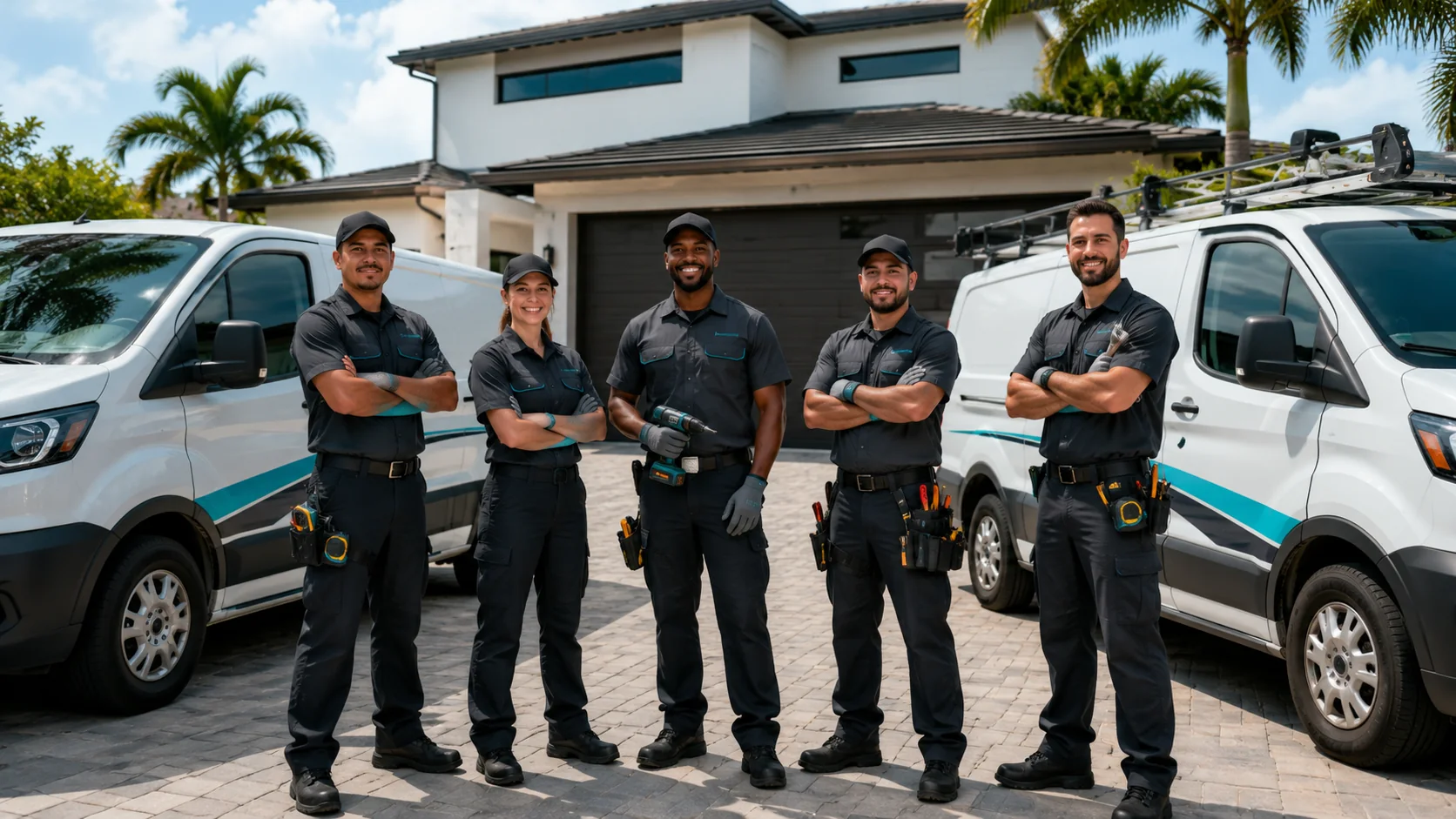 PalmLift Garage Door Co. service team in Miami