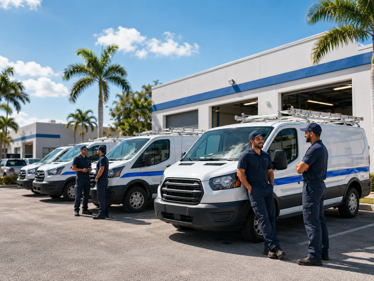 HVAC service vehicles for Miami Climate Pros in Miami